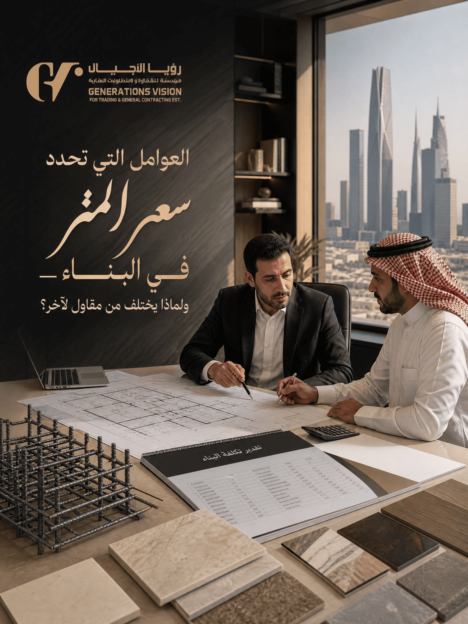العوامل التي تحدد سعر المتر في البناء — ولماذا يختلف من مقاول لآخر؟