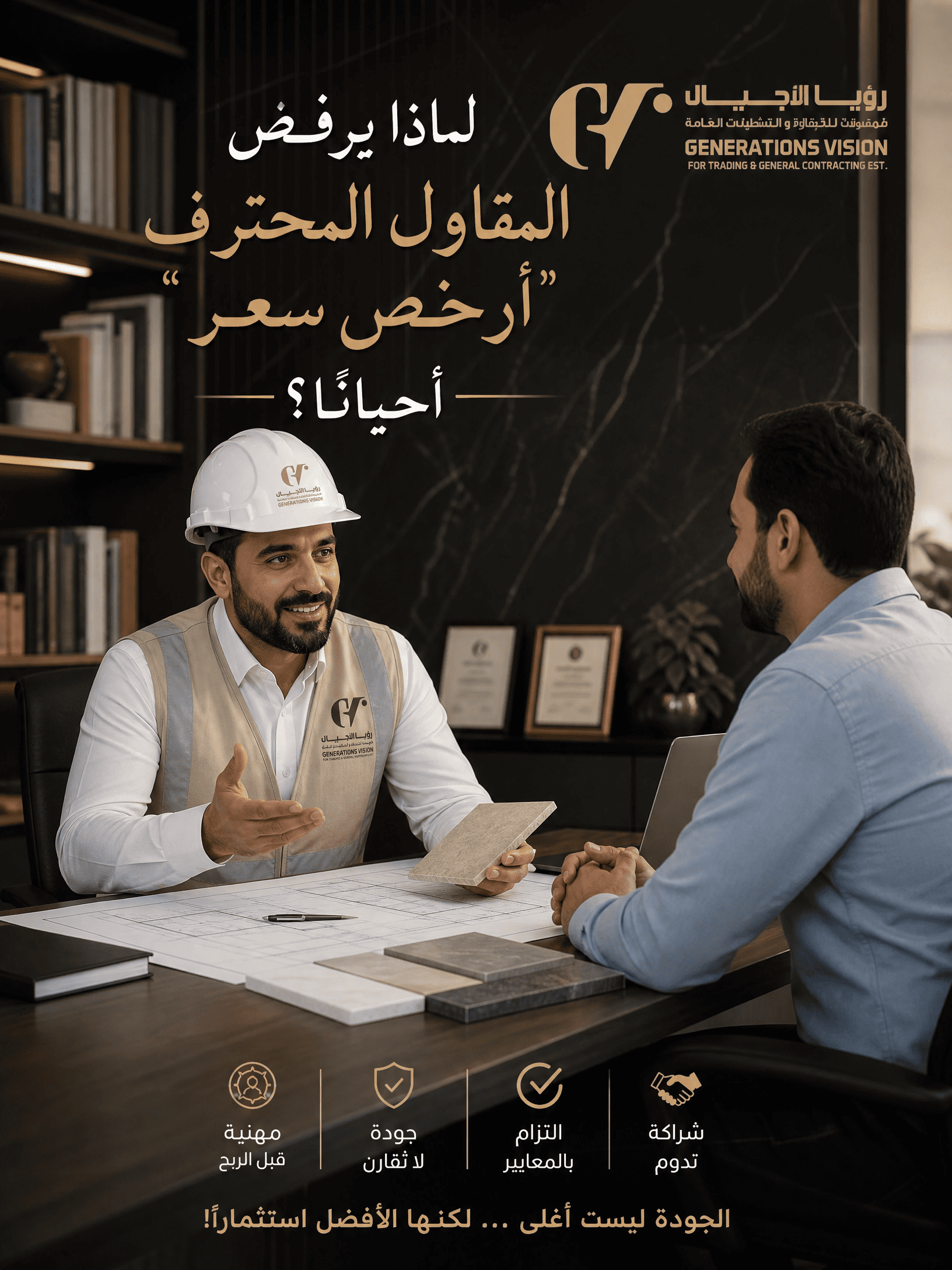 لماذا يرفض المقاول المحترف "أرخص سعر" أحياناً؟